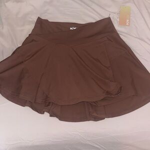 Popflex Crisscross Hourglass Twirl Skort - Nutmeg